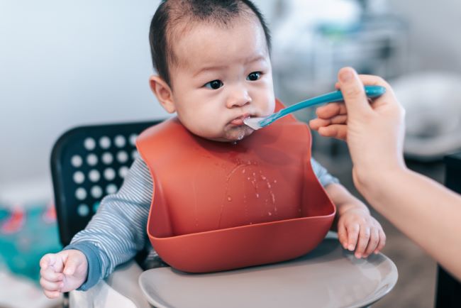 bayi 5 bulan boleh makan, diary bunda